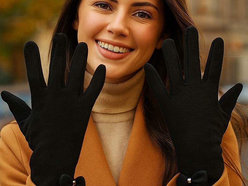 Rękawiczki damskie skórzane