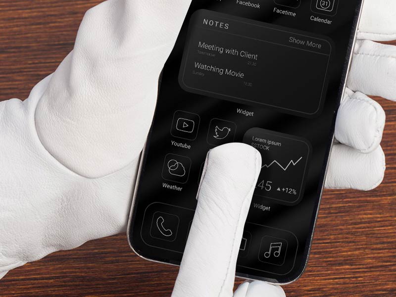 Damskie rękawiczki dotykowe